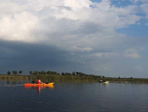 In caiace in Delta Neajlovului